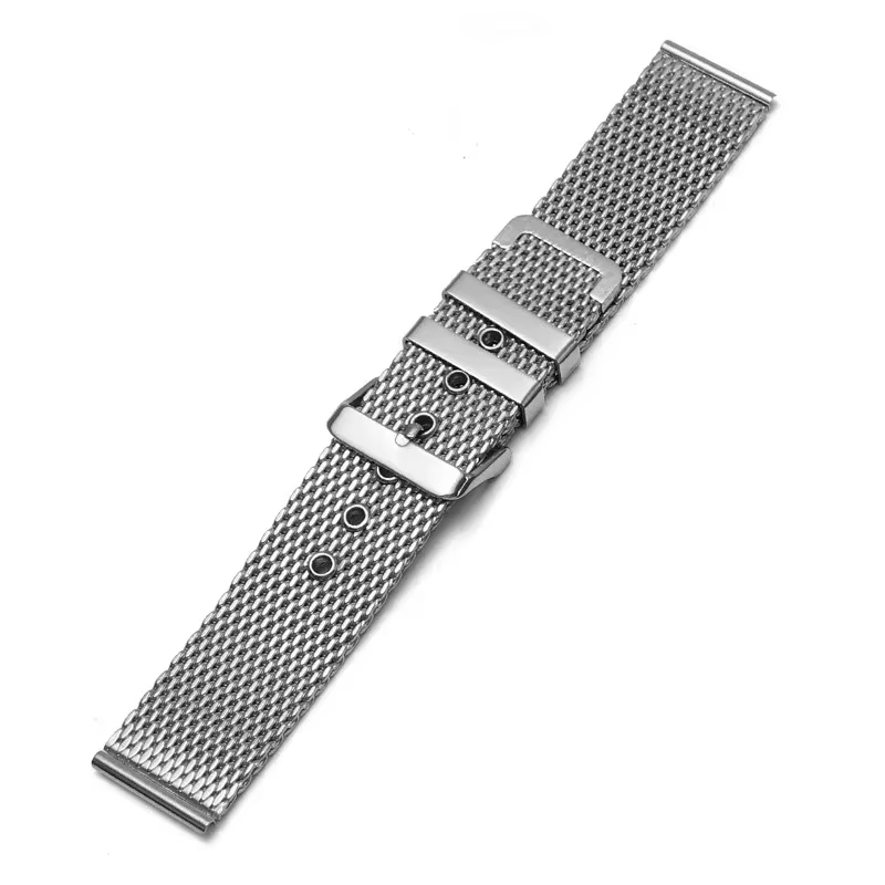 1.0 Bracelet de montre en acier inoxydable à boucle en maille milanaise pour Bracelet universel DW 1