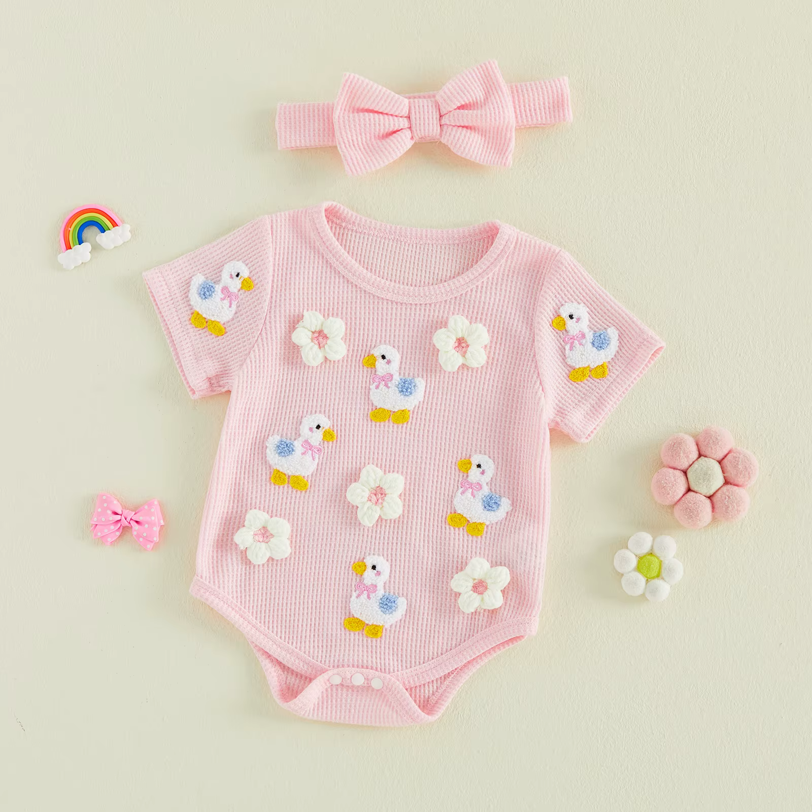 Nouvelle collection : Ensemble 2 pièces tricoté pour bébés filles nouveau-nés et tout-petits, compre