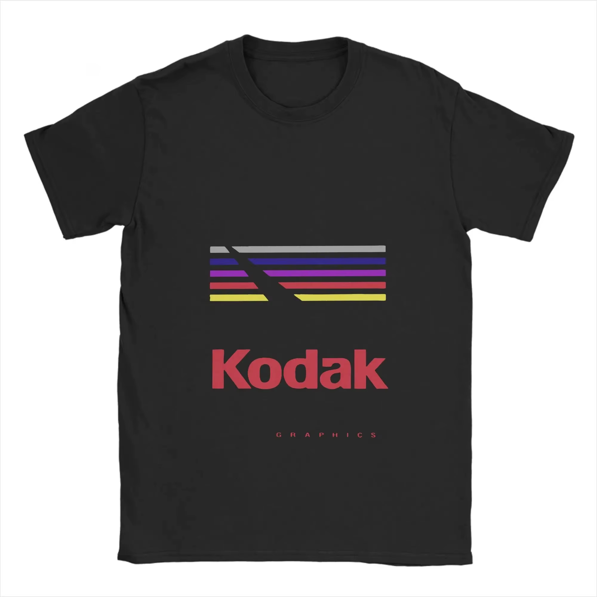 T-shirt d'été 2026 Kodak pour hommes et femmes, à manches courtes, style pop, classique, personnalis