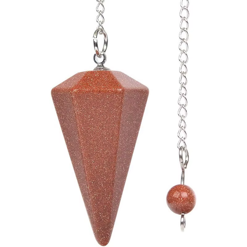 Pendentif en pierre naturelle d'agates de Quartz, cône de guérison Reiki, améthyste, pendule pour Di