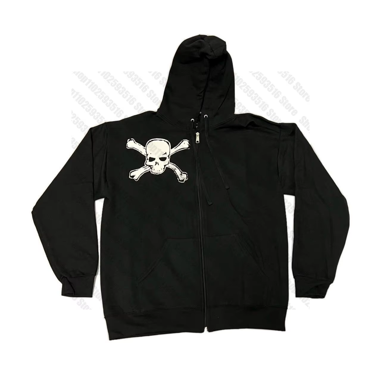 Sweat-shirt à capuche avec fermeture éclair pour homme et femme, vêtement gothique, Vintage Y 2k, An