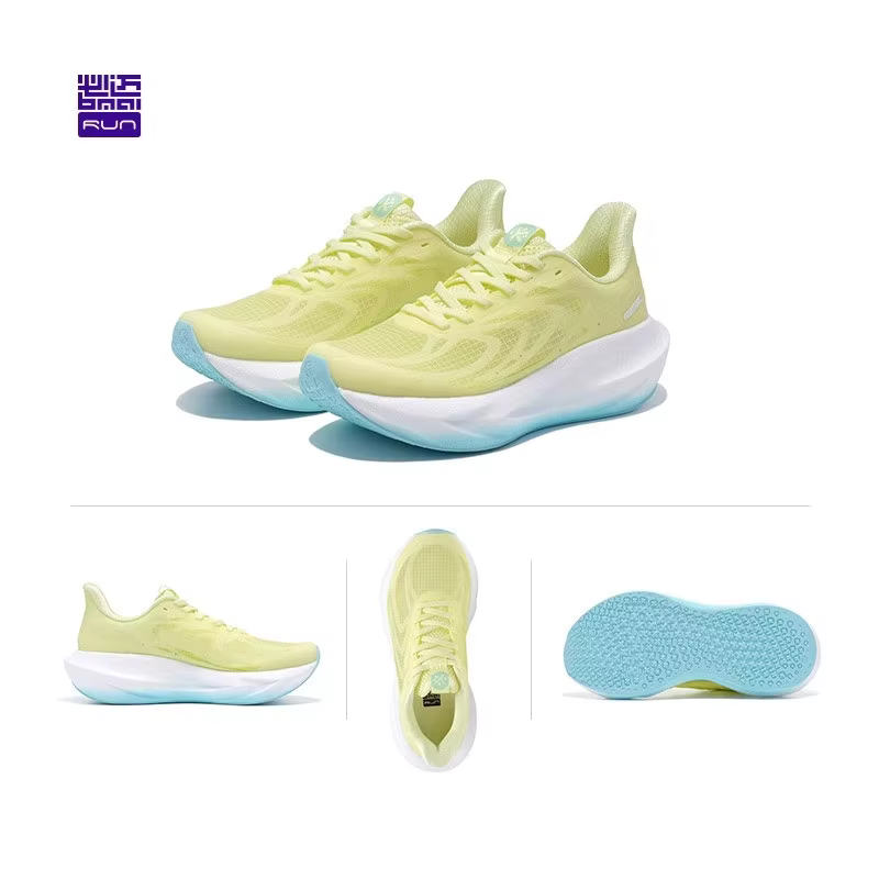 BMAI à lacets maille hommes chaussures de sport 20KM Jogging chaussures de course coussin espadrille