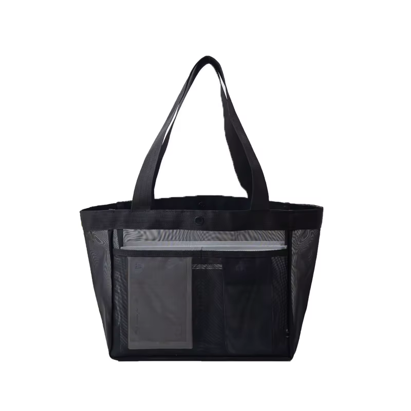 Sac à main en maille avec sac de rangement en maille de Nylon de grande capacité, sac de courses, sa