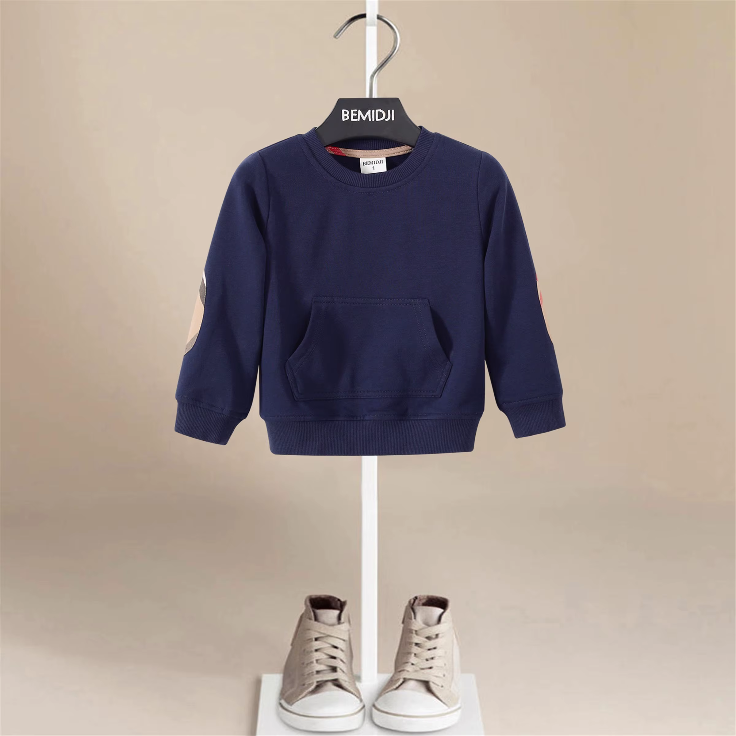 Bébé garçons sweat ample rayé mode poche sport sweats enfant en bas âge fille pull pull couverture e