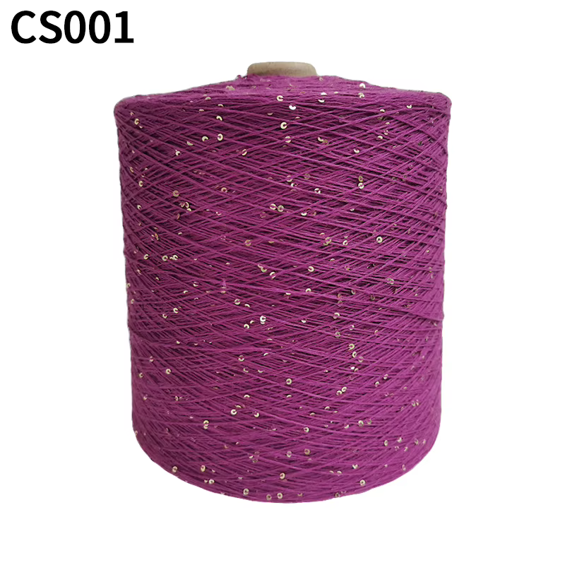 Pelote de Fil à Paillettes 100% Coton, 50 Grammes/Boule, 2mm, pour Pulls Ogo, Fil à Crochet, Artisan