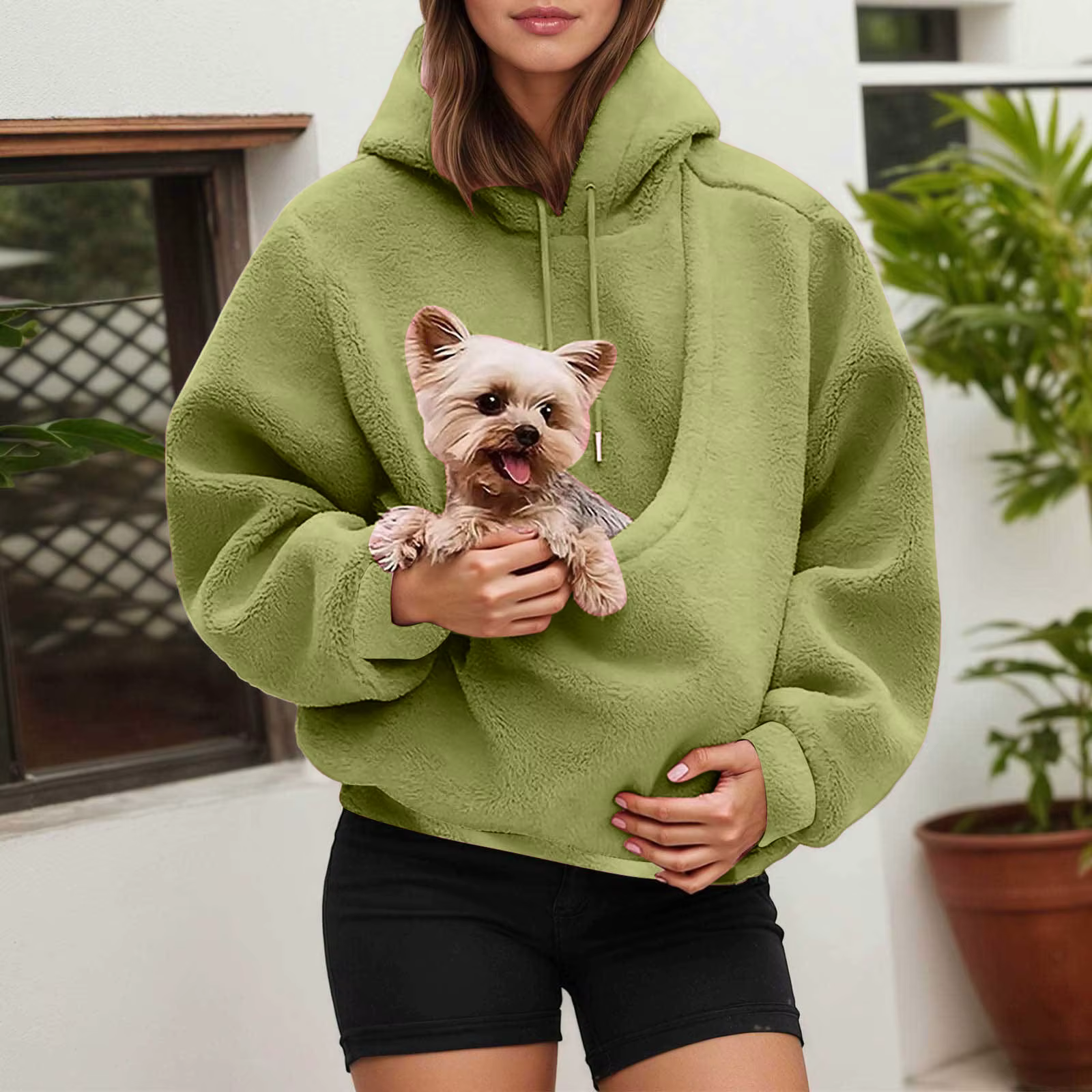 Sweat à capuche pour amoureux des chats, kangourou, support pour animaux de compagnie, grande poche,