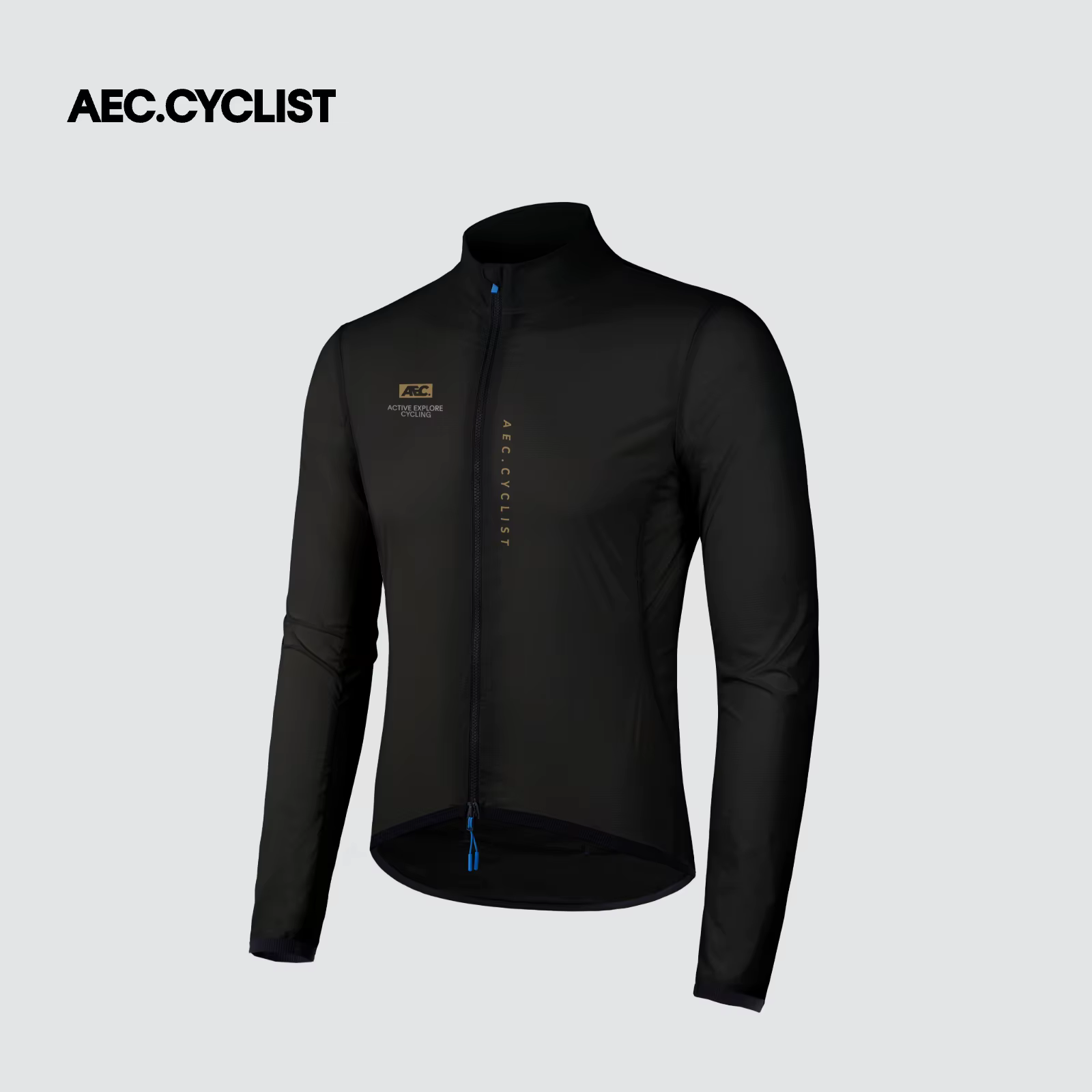 Veste de cyclisme homme AEC.CYCLIST 2026 Printemps Coupe-vent Vélo de Route Maillot Design Fermeture