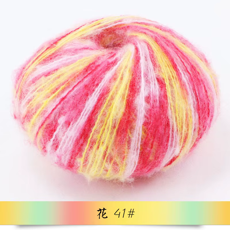 Fil de Mohair fil à tricoter fleur bébé cheval mer pull bébé écharpe châle câblage fil de laine Fine