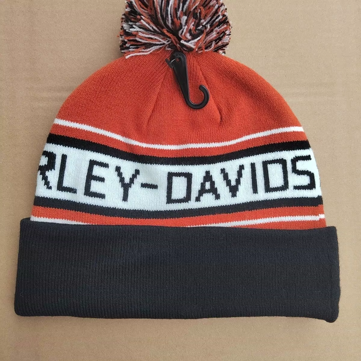 Bonnet tricoté avec pompon pour hommes et femmes, chapeau décontracté pour Harley Davidson Electra G