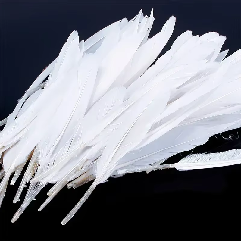 100 pièces 8-15CM belles Plumes d'oie Plume artisanat bricolage bleu Royal plume fête de mariage Plu