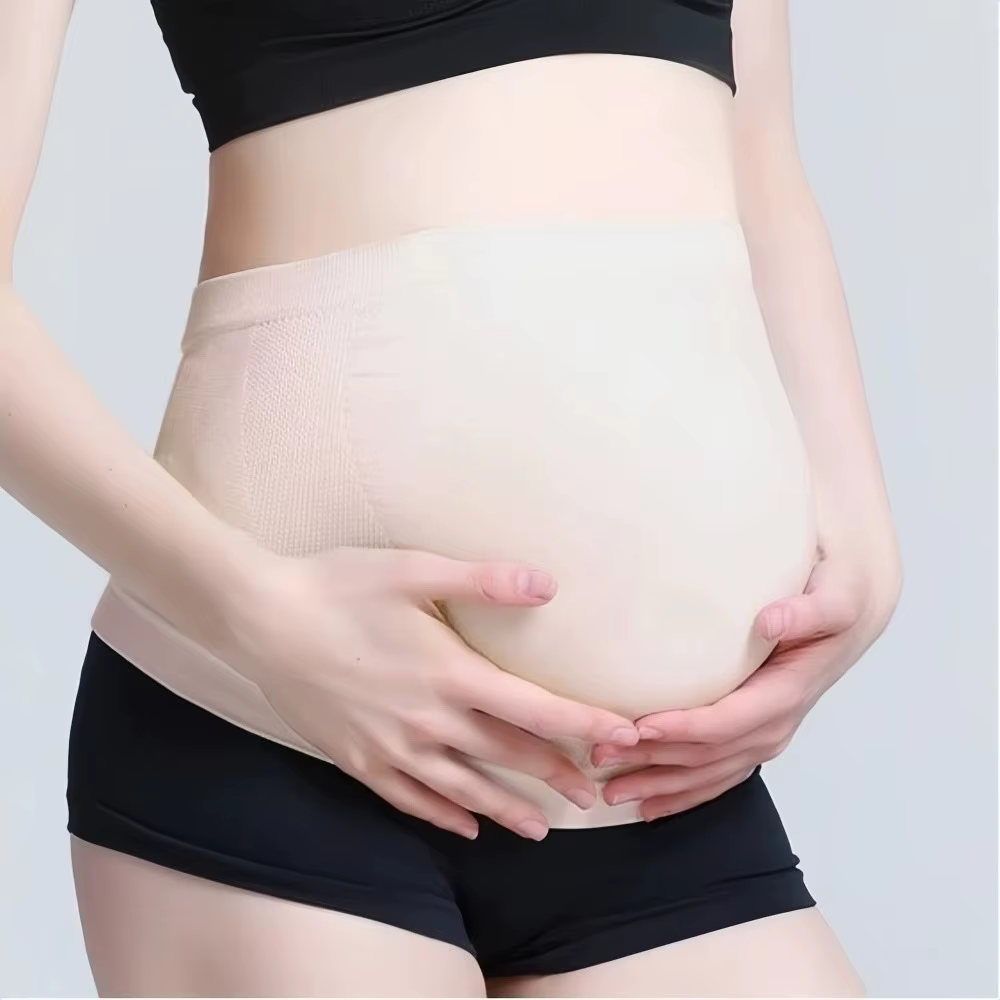 Ceinture de grossesse respirante pour femmes, ceinture élastique de réduction de la pression dorsale