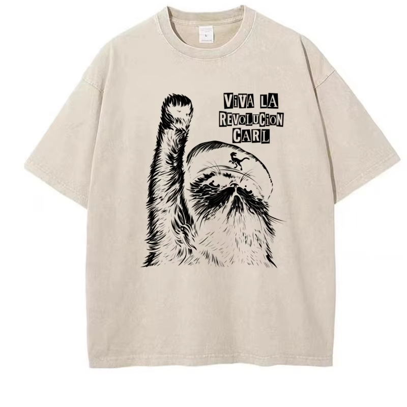 T-shirt unisexe vintage imprimé Viva La Revolucion Carl Dungeon Crawler Carl, motif Princess Donut M