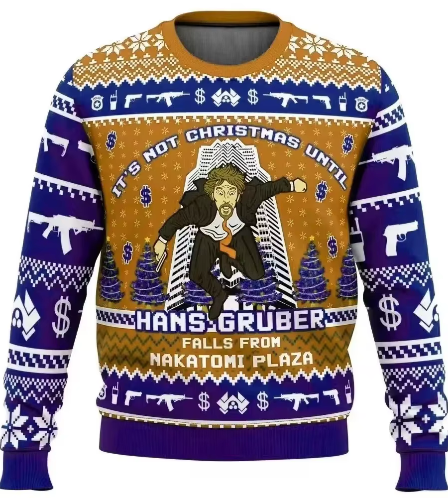 Laid pull de noël femmes hommes impression 3d automne hiver pull motif de dessin animé hommes vêteme