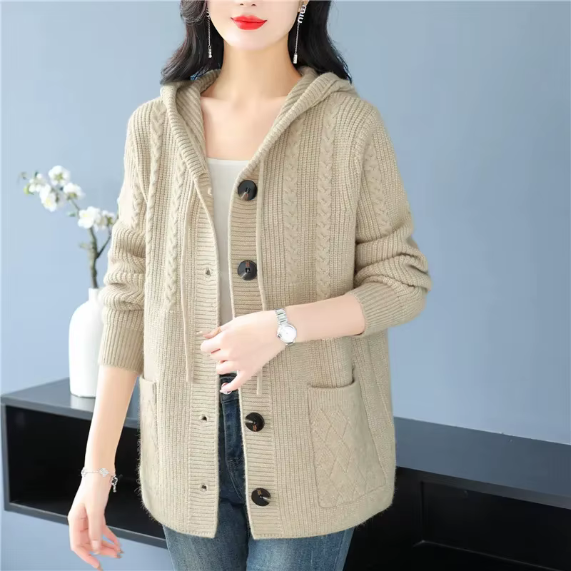 Cardigan tricoté pour femme, pull décontracté, Version coréenne, manteau court, haut à bascule, nouv