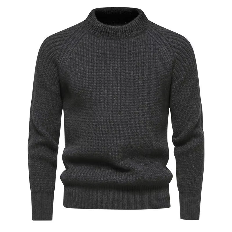 Pull d'automne à col rond pour hommes, nouveaux tricots à manches longues, coupe cintrée