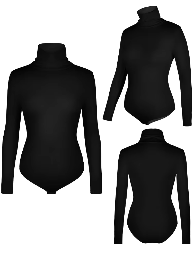 Body à col haut pour femmes, manches longues, contrôle du ventre, slip Sexy, vêtements chauds, nouve