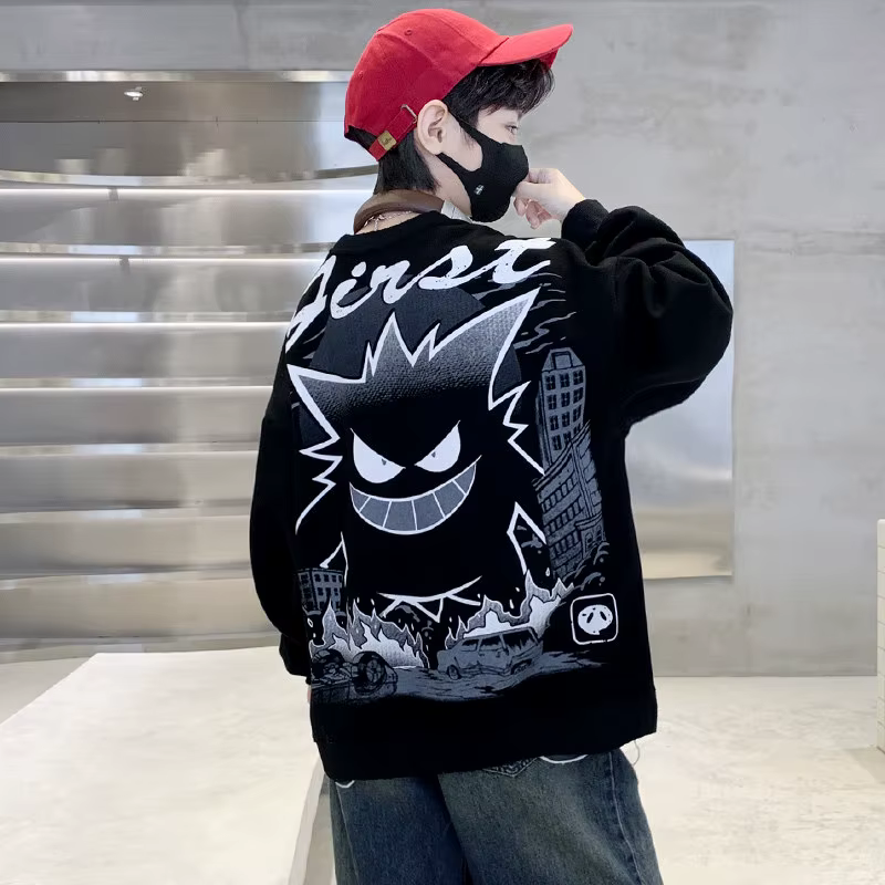 Manches longues en coton à motif de dessin animé PVD pour enfants, mode coréenne décontractée pour g