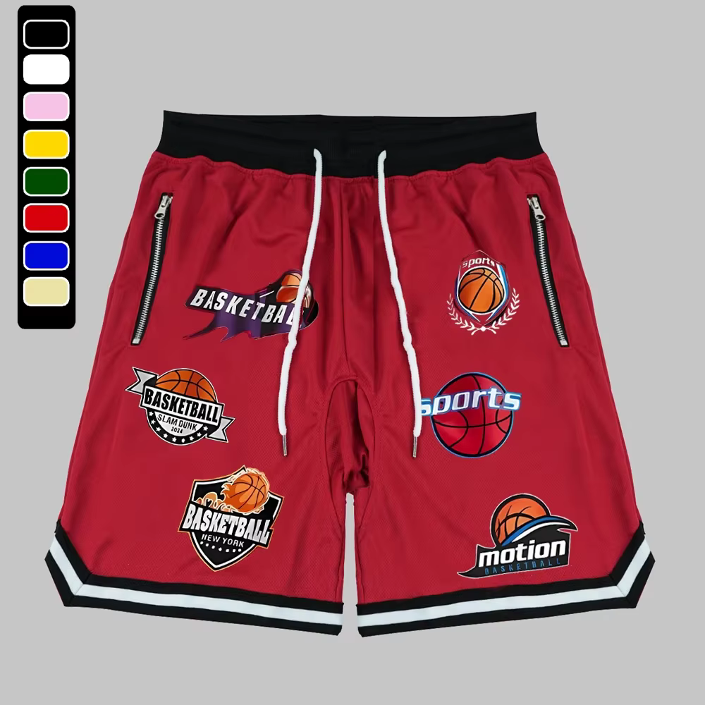 Short de basket-ball en maille pour hommes, ample, à séchage rapide, pour entraînement sportif, jogg