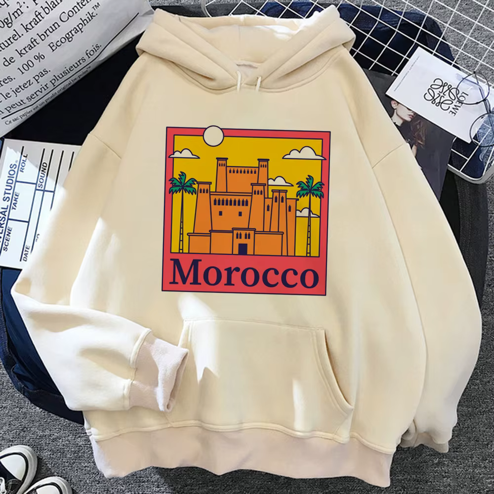 Maroc Maroc veste à capuche femme harajuku Kawaii graphique tire femmes pull japonais