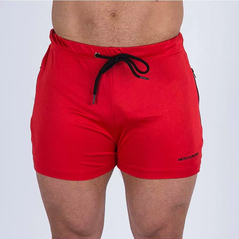 Short en maille pour hommes, séchage rapide, taille élastique, poches zippées, entraînement d'été, c