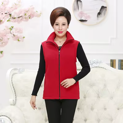 Gilet polaire grande taille pour femmes 4XL surdimensionné printemps automne chaud dame gilet confor