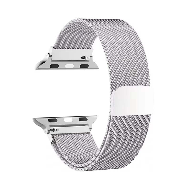 Bracelet à boucle milanaise pour Bracelet de montre Apple, en maille métallique, série iWatch 4 5 6