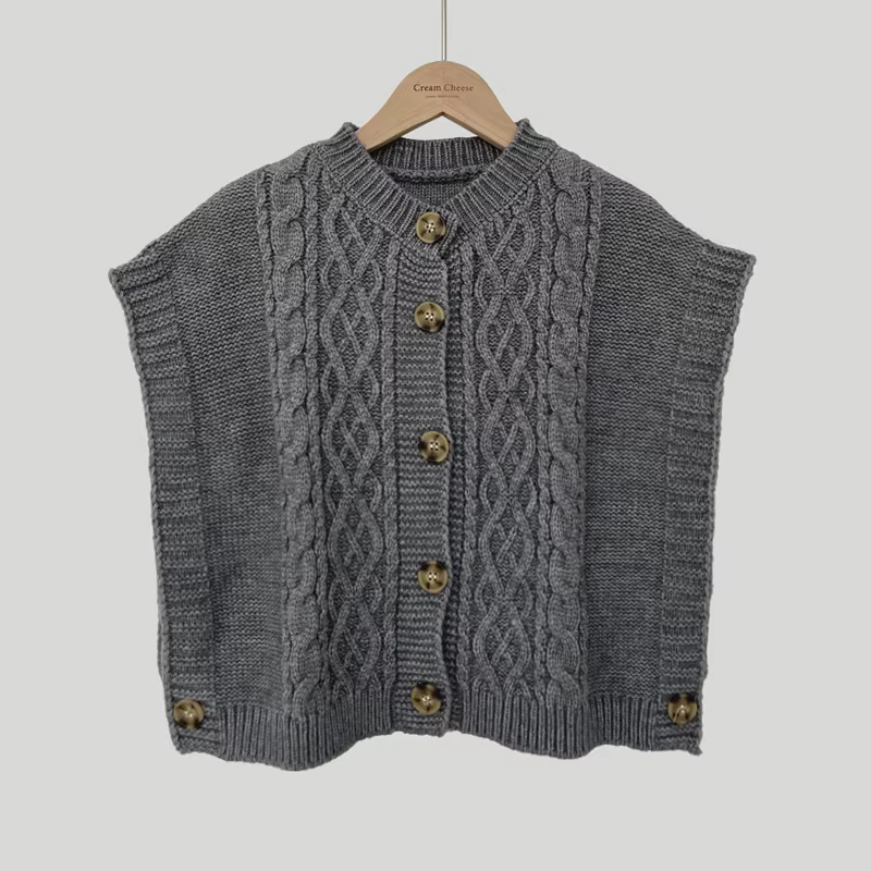Gilet cardigan tricoté à boutons pour femme 2026 – Gilet pull doux et fluide pour femme