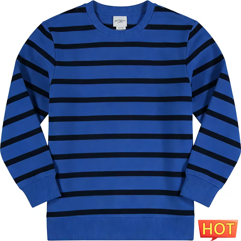 Sweat-shirts à rayures simples pour hommes, mode décontractée, usage quotidien, imprimés en 3D, col