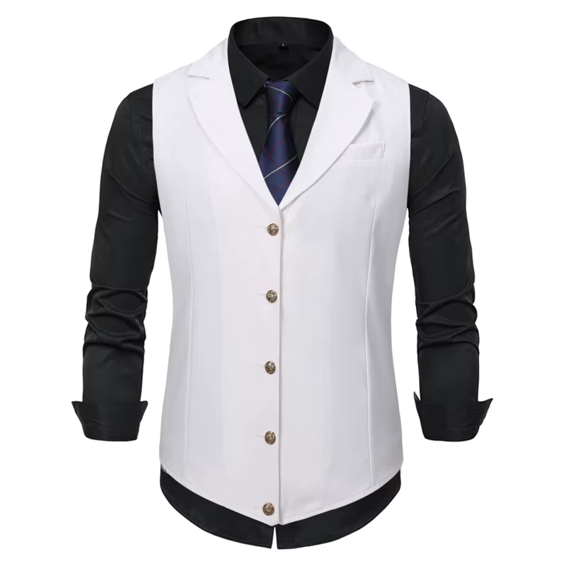 Gilet hommes costume affaires Gilet hommes Gilet décontracté costume formel Gilet mince angleterre S