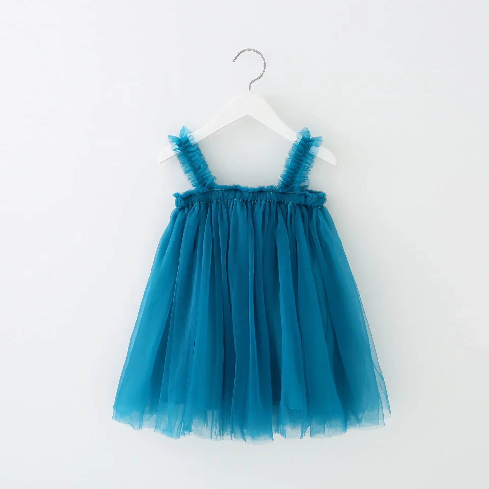 Robe d'été en maille de dentelle pour bébés filles, robes tutu décontractées pour enfants, robe de f