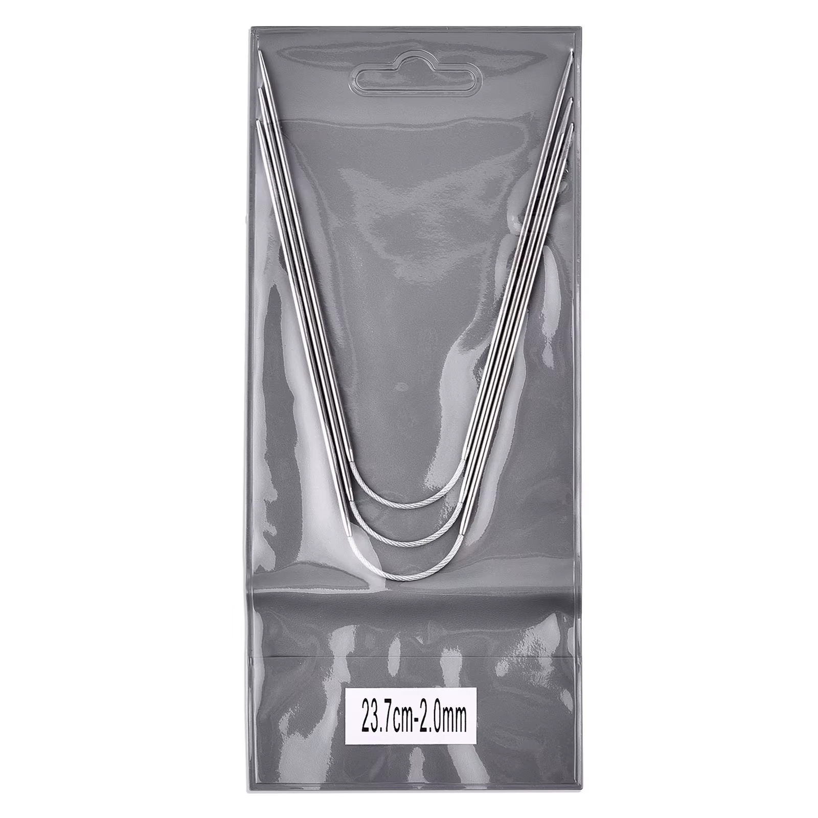 Aiguilles à tricoter circulaires, 3 pièces, câble métallique, ensemble d'aiguilles à tricoter circul
