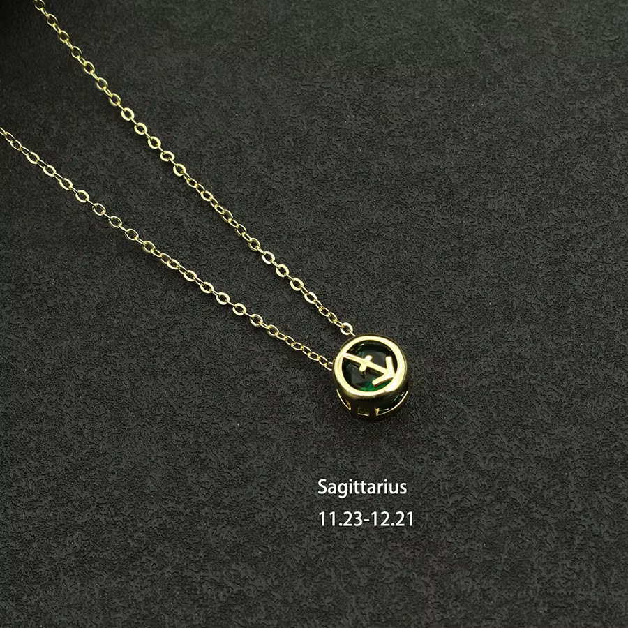 Collier ras du cou en or 12 constellations pour femme, pendentif de luxe, document contre-indiqué, c