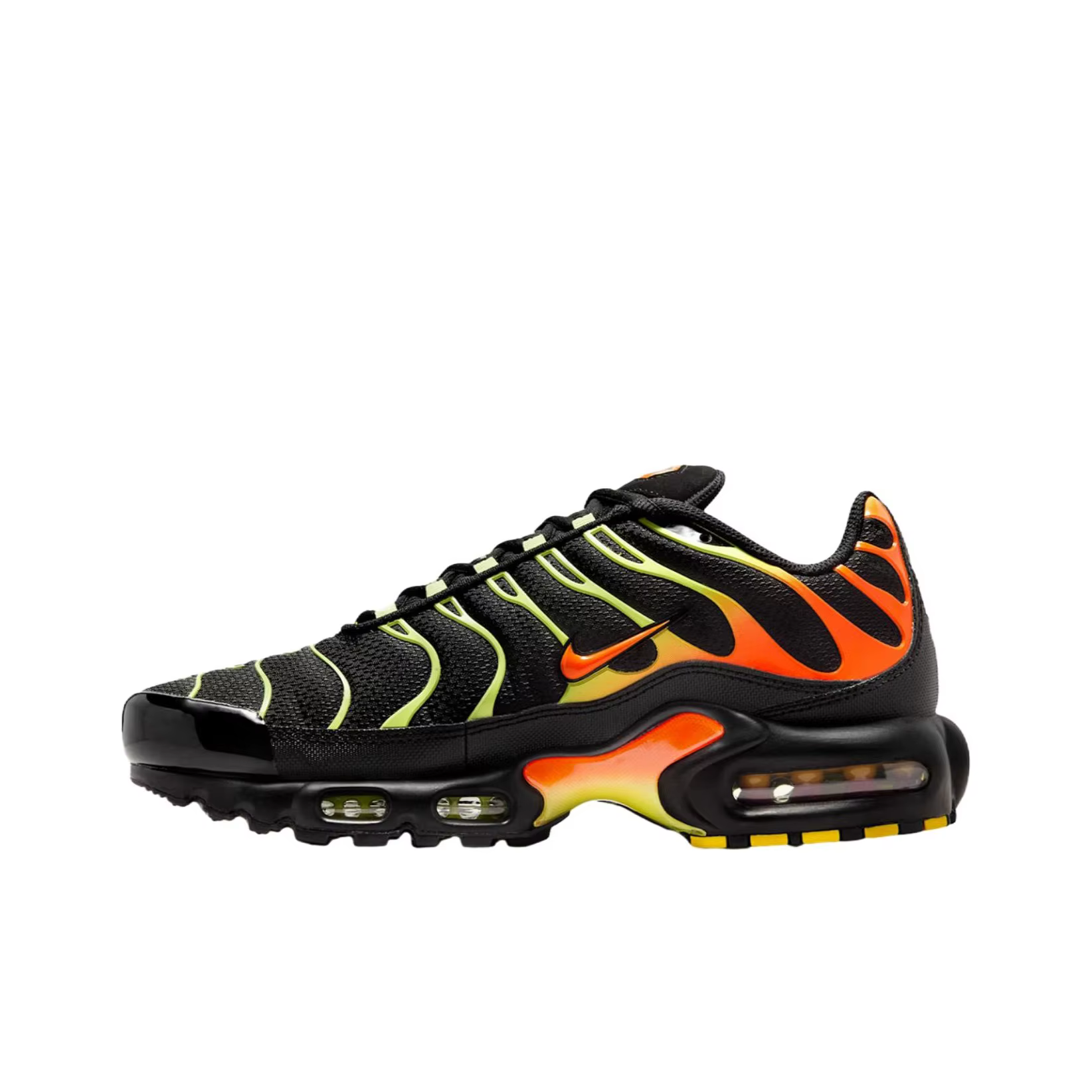 Chaussures de course Nike Air Max Plus unisexes noir orange