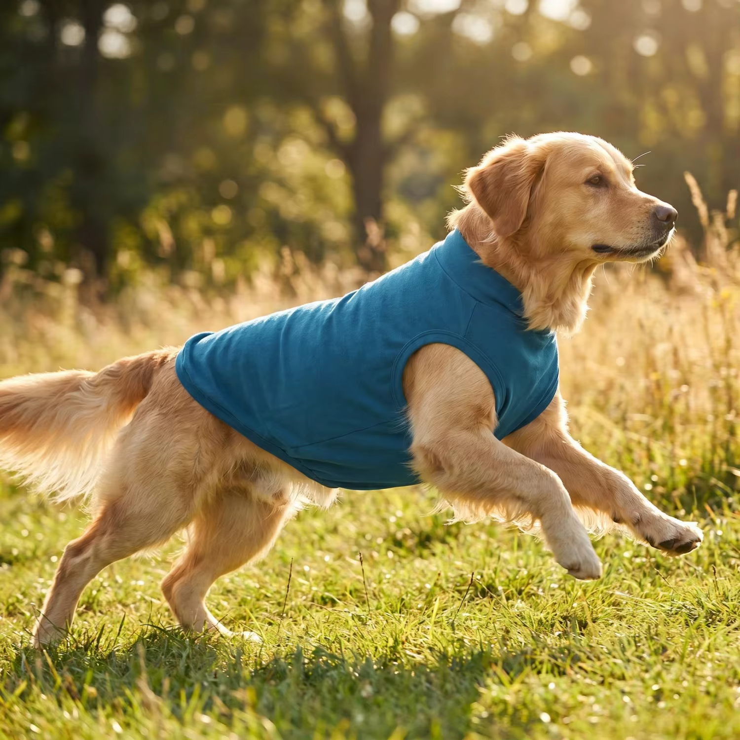 Vêtements pour grands chiens, gilet de couleur unie pour Golden Retriever, Labrador, Husky, T-shirt 