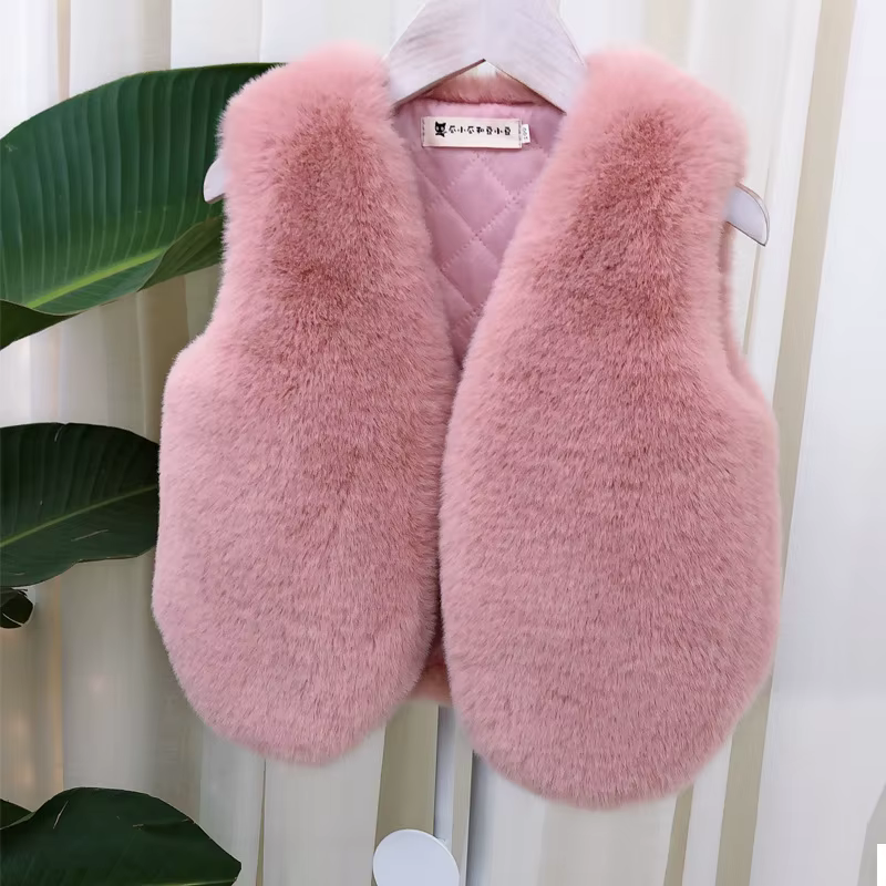 Manteau de Noël en fausse fourrure pour bébé fille, manteau chaud pour enfant, vêtements d'hiver