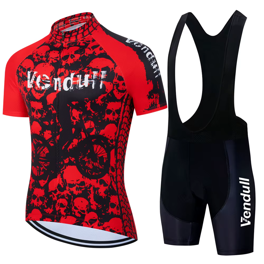 Ensemble de cyclisme VENDULL 2026 Nouveau Maillot d'été à manches courtes Respirant pour la course V