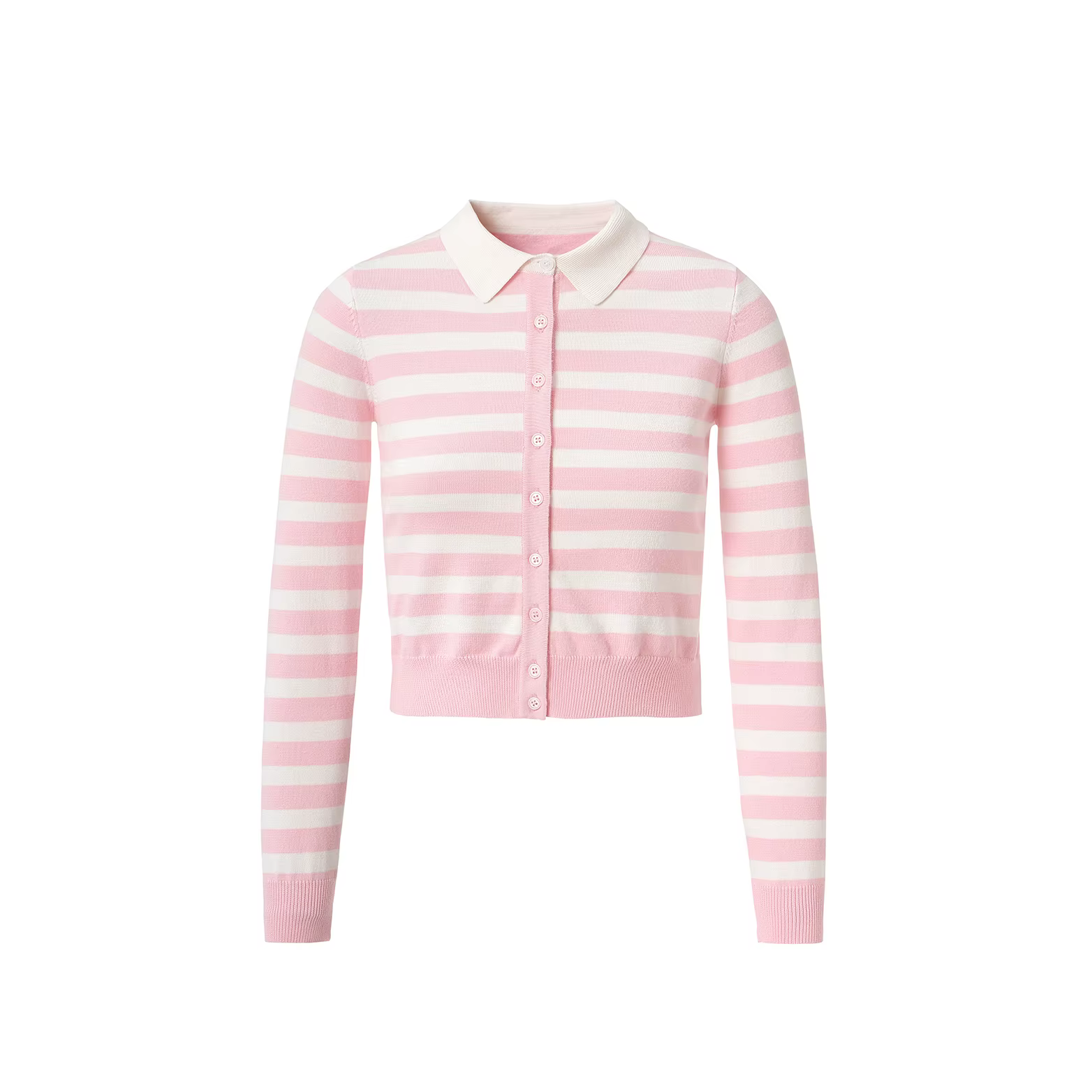 Cardigan en tricot rayé pour femme AP SS26, col rabattu, vêtements élégants