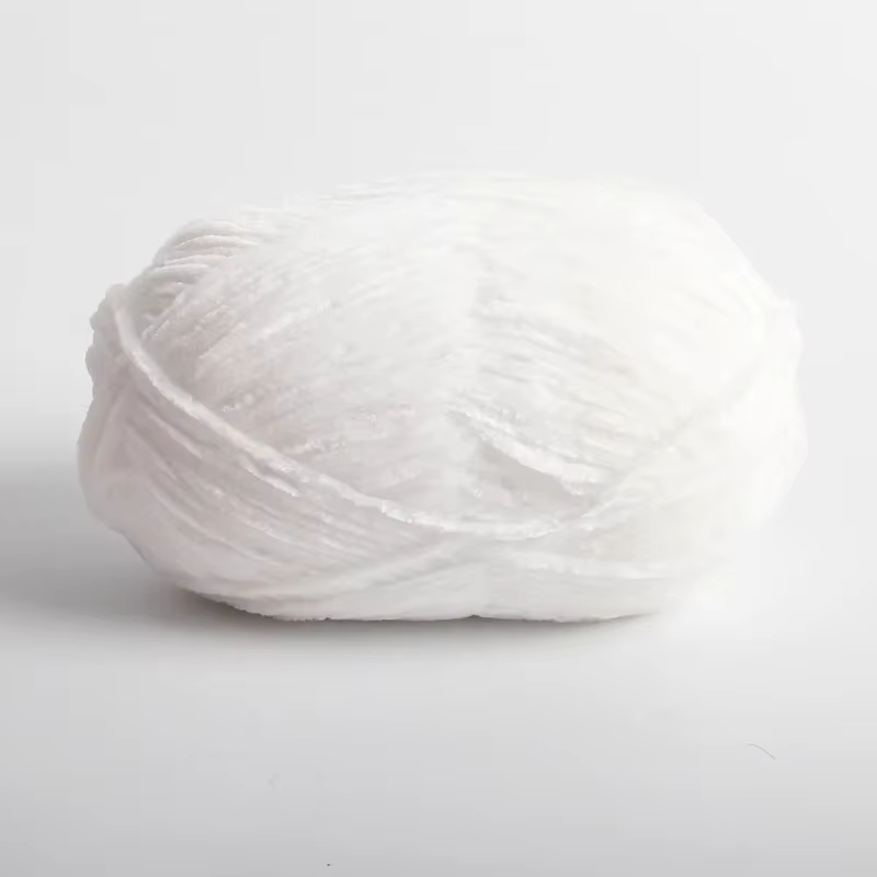 Fil de velours doré, fil tricoté en laine de cachemire douce, fil de Chenille, écharpe, gants de pou
