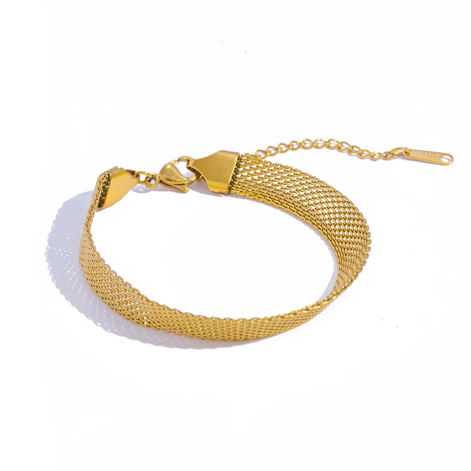 Collier ras du cou en acier inoxydable de 8mm de large pour femmes, Texture de maille Fine, bijoux h
