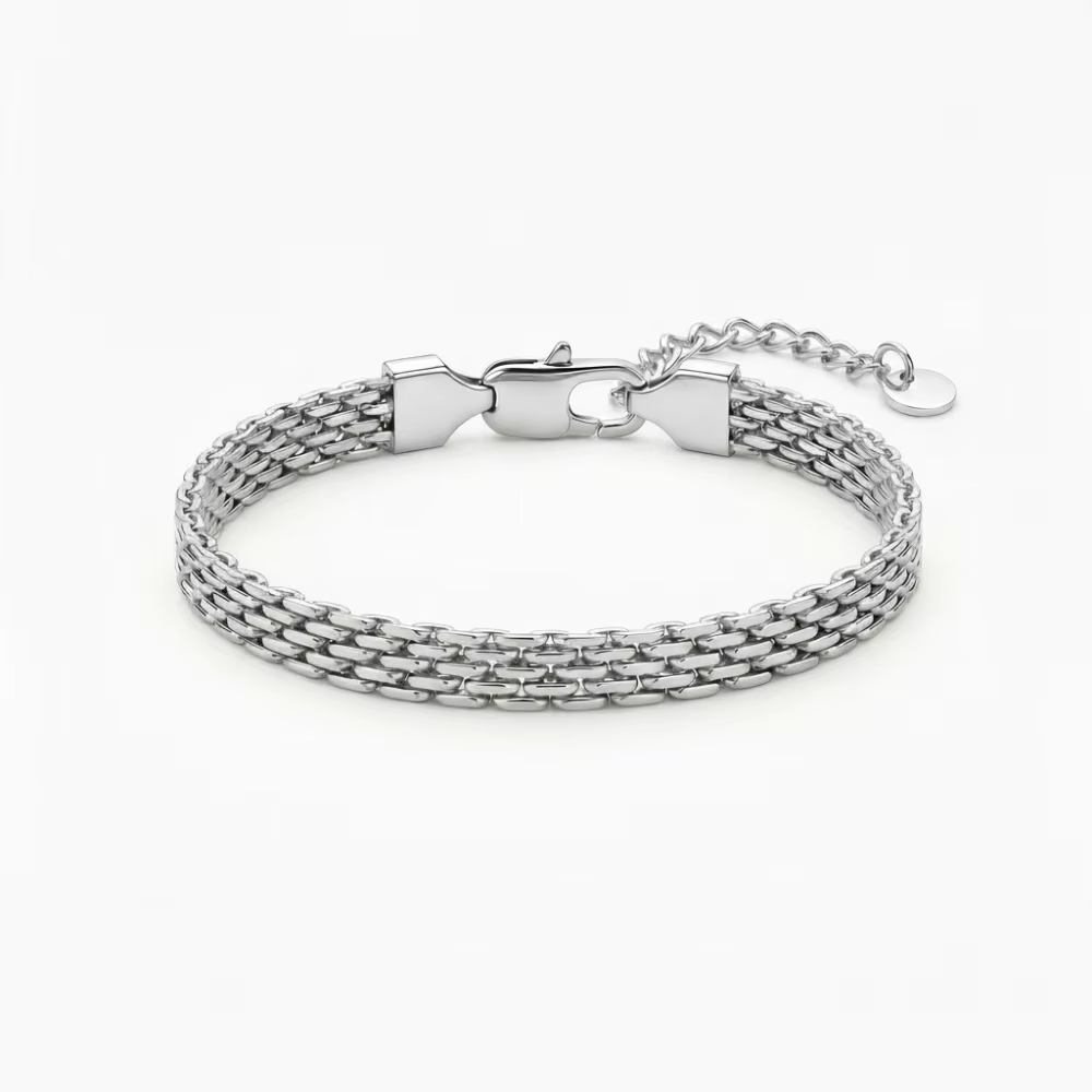 Bracelet chaîne en maille d'acier inoxydable plaqué or 3/6/8 mm pour femme, étanche, empilable, styl