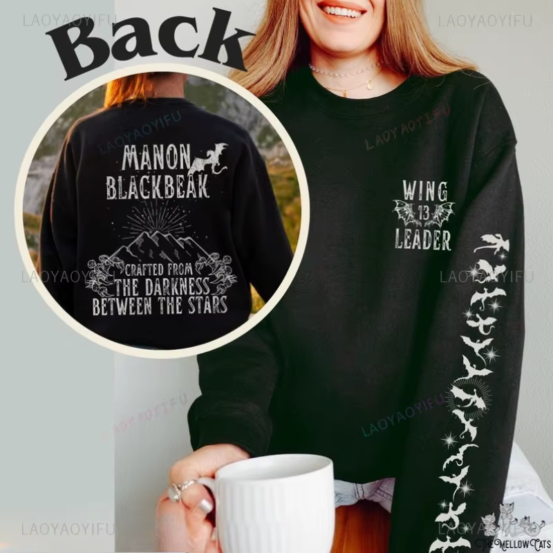 Manon Blackbeak Witchling Sweatshirt, Trône du Verre Les Treize Pulls, SJM Sarah J. Maas TOG Chemise