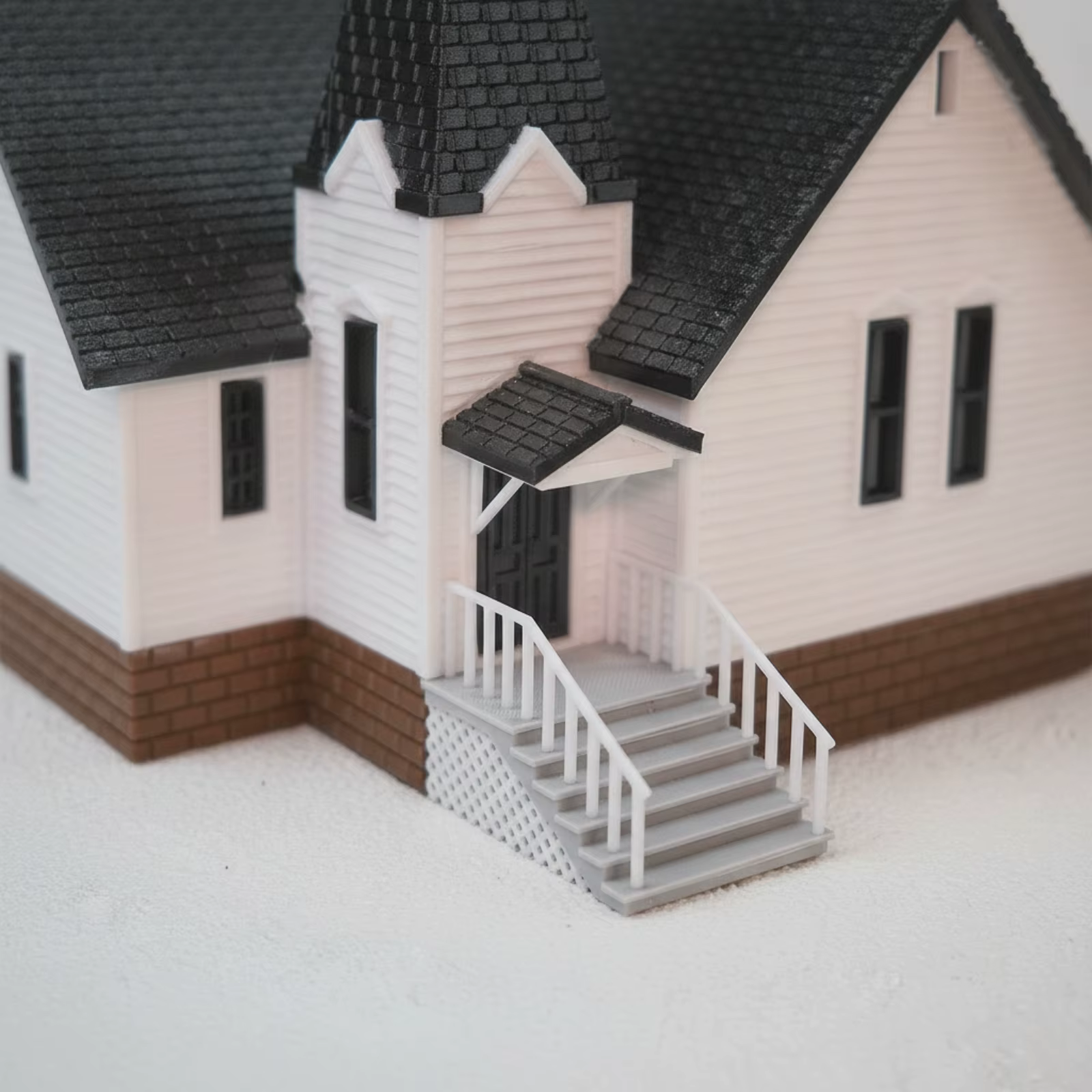 Maquette d'église avec cloche, modèle d'église détaillé, réaliste, à assembler, pour les amateurs, l
