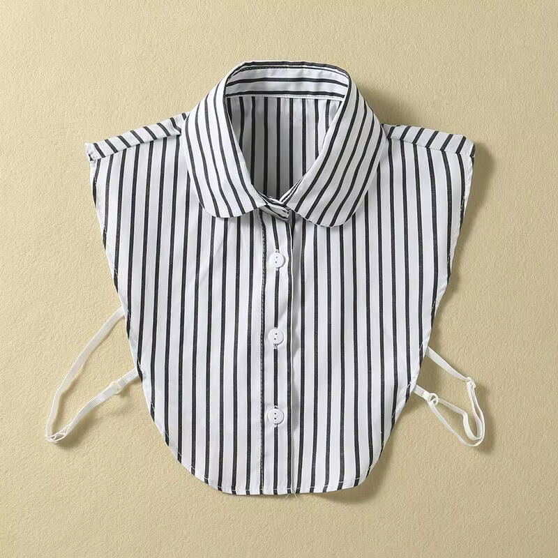 Faux col décoratif amovible pour femme, manches de chemisier, pull à col de chemise, haut à revers,