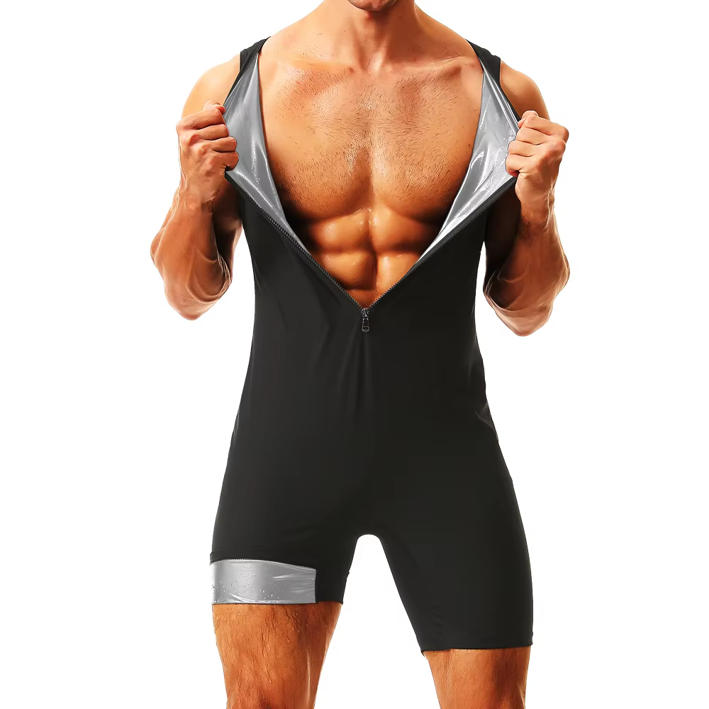 Hommes sueur Sauna Body taille formateur chaud thermique minceur corps Shaper Corset contrôle du ven