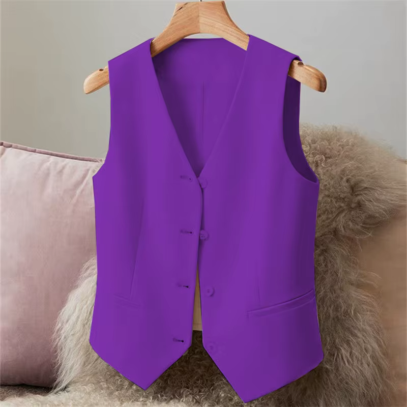Fibrgla03/Wear-GlaElegant FibrV Neck for Women, Formal Business Style, Retro Office, New