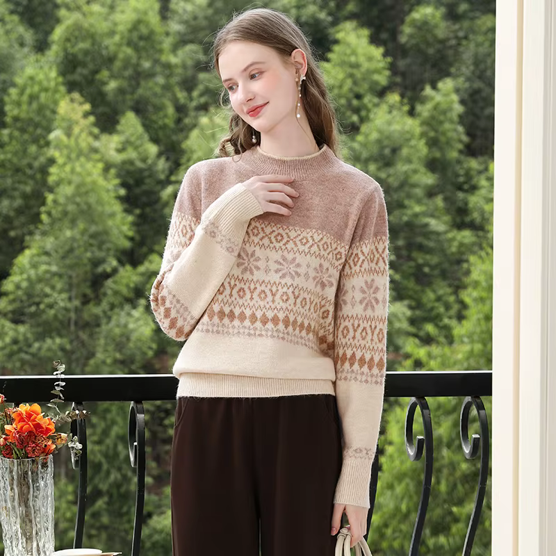 Je crois vous Fel Island pull femmes automne hiver 2025 Vintage pull à manches longues col rond tric