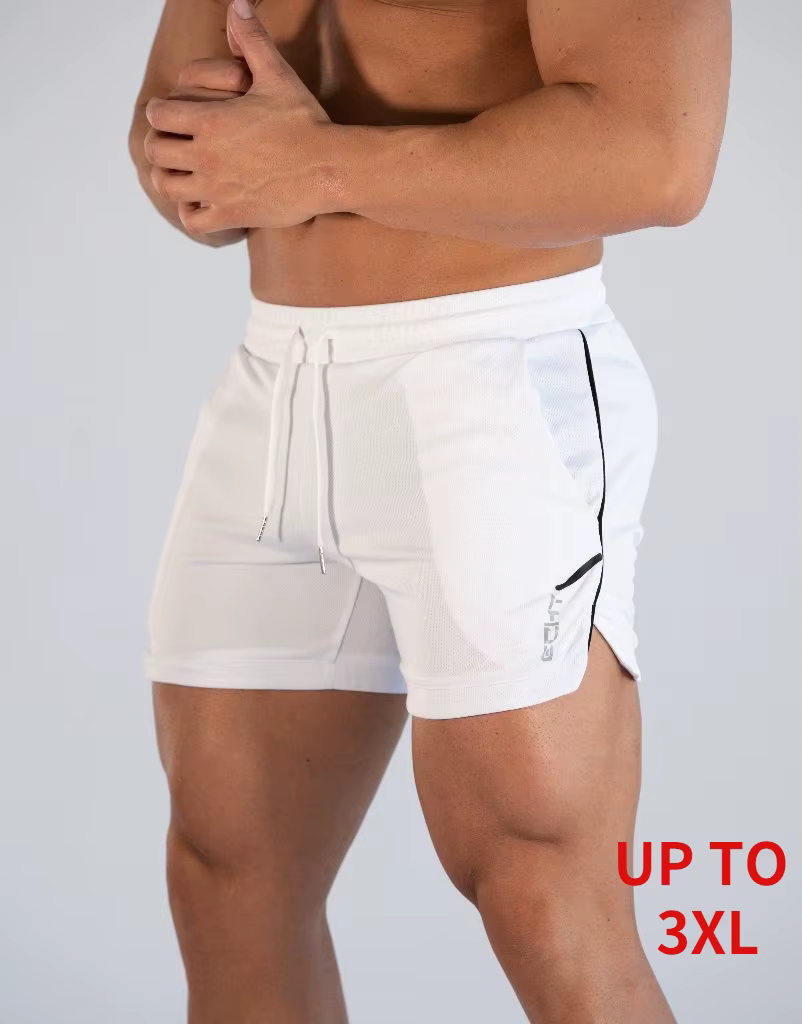 Zones Me-Shorts en maille respirante pour hommes, shorts de musculation, shorts de gym ajustés, shor