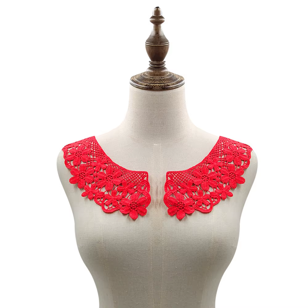Faux col de chemise pour femme, col amovible, accessoires de couture de vêtements, tissu en dentelle