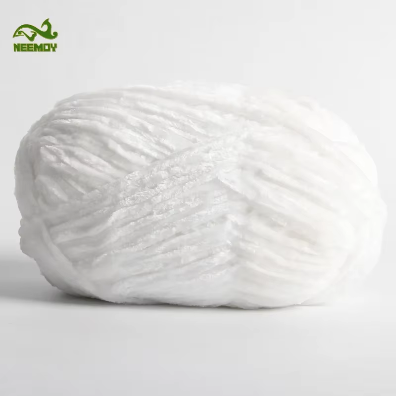 100 g/ensemble Chenille velours fil tricoté laine moyen épais chaud peau amicale tricoté fil coton b