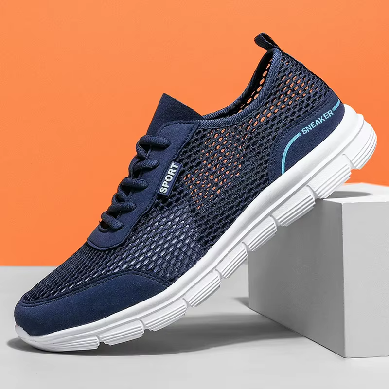 Baskets d'été en maille respirante pour hommes, mocassins confortables à semelle souple, chaussures 